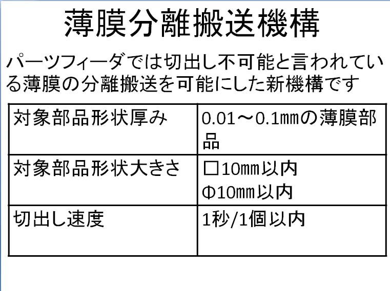 薄膜分離搬送機構